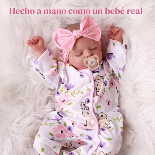 Miniatura 5 de BABESIDE Muñecas de bebé Reborn de 20 pulgadas, muñeca de bebé recién nacida realista con cuerpo posable, muñeca de bebé realista con accesorios
