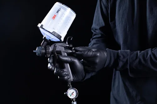 Miniatura 4 de 3M Pistola pulverizadora Performance 2 con válvula de control de flujo de aire 3M Performance, 26852, rociador de pintura con boquillas de acabado