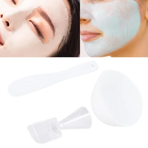 Miniatura 2 de Juego de cuencos para mezclar mascarillas faciales, 3 piezas, kit de herramientas de mezcla de mascarillas con cuchara medidora, máscara facial