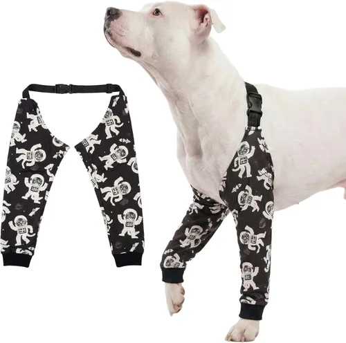 Miniatura 17 de LovinPet Protector de Codo para Perro Manga de Codo Anti-Lamido, Ajustable, Cómodo y Duradero Protector de Pata Delantera para Perros Medianos a
