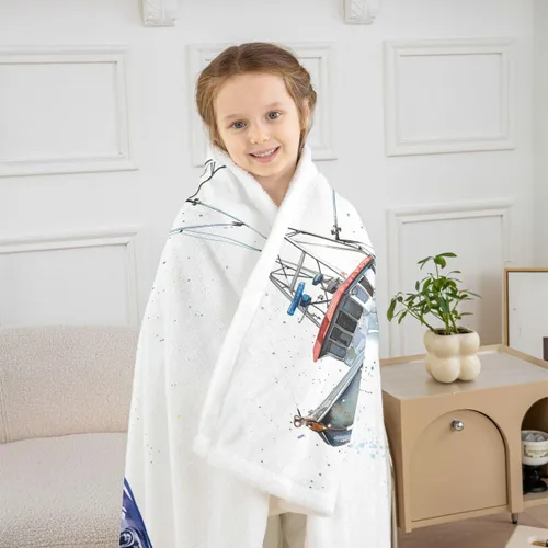 Miniatura 98 de Manta Throw con Estampado Egipcio Dorado Estilo Antiguo Egipto Manta Sherpa Patrón de Jeroglíficos del Antiguo Egipto Manta de Vellón para Niños