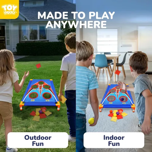 Miniatura 2 de TOY Life Bean Bags Toss Carnival Games, Cornhole, Outdoor Toys for Kids Ages 4-8, Backyard Game Sports & Outdoor Play, Outside Toys for Ages 5-7