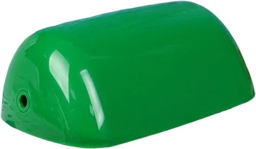 Miniatura 7 de Pantalla clásica de banquero para lámparas de mesa, reemplazo de pantalla de herradura de plástico verde, decoración de arte, decoración