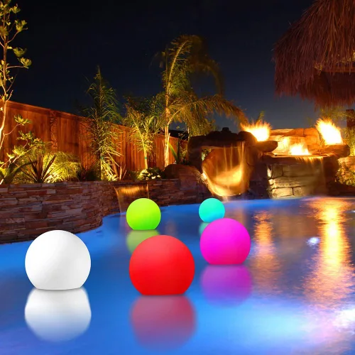 Miniatura 2 de Modern Home Esfera LED flotante de lujo con control remoto infrarrojo (24")