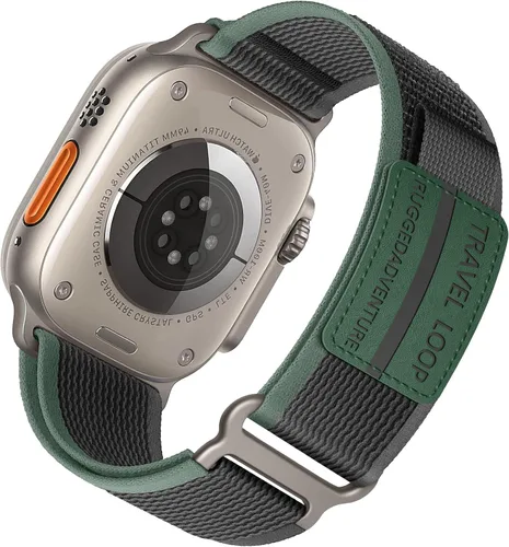 Miniatura 25 de ALMNVO - Correa unisex Trail Loop de nailon resistente para Apple Watch Ultra/2 de 1.92, 1.77, 1.73, 1.65, 1.61, 1.57, 1.49 pulgadas, para Apple