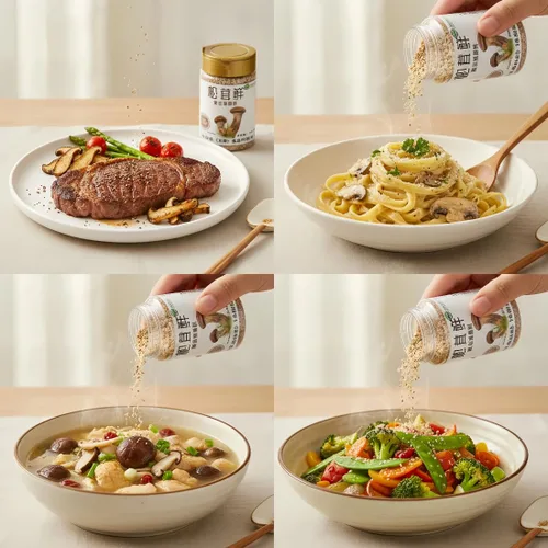 Miniatura 6 de Polvo de caldo de hongos Condimento Umami para sopas, caldos y cocina Sin gluten, condimento de hongos vegano en polvo para cocinar Caldo