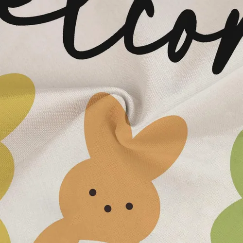 Miniatura 5 de GOOESING Fundas de almohada de Pascua de 12 x 20 pulgadas, funda de cojín de lino para sofá, decoración del hogar