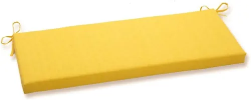 Miniatura 11 de Pillow Perfect Cojín reversible sólido para patio al aire libre con lazos, resistente a la intemperie y a la decoloración, grande, 17 x 1.5
