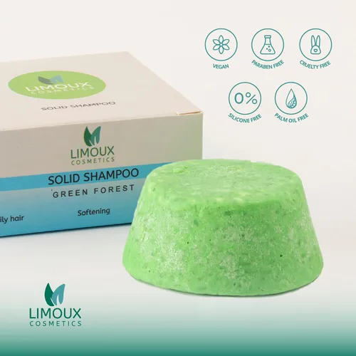 Miniatura 4 de Barra de champú sólida para cabello normal a graso, iluminador, nutritivo y suavizante, 2.65 onzas, libre de parabenos, libre de crueldad, vegano