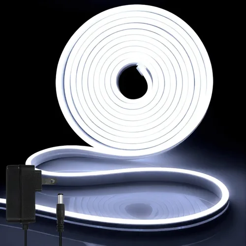 Miniatura 35 de iNextStation RGB Smart IC - Tira de luces LED de neón de 5 V, USB, 16.4 pies 5M, tira de luces de neón flexible, multicolor, IP67, impermeable