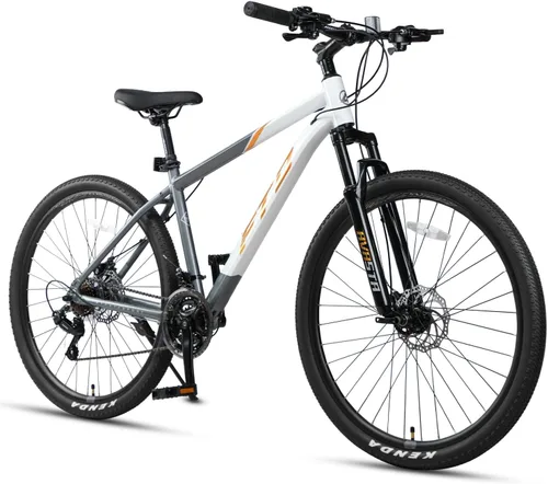 Miniatura 11 de AVASTA Earth 26 - Bicicleta de montaña de 27.5 pulgadas con marco de aluminio de 21 velocidades, freno de doble disco, cómodo sillín y varios