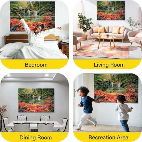 Miniatura 7 de PINWELIFE® Paneles acústicos de arte de pared, paneles absorbentes a prueba de sonido, para el hogar y la oficina, amortiguación decorativa
