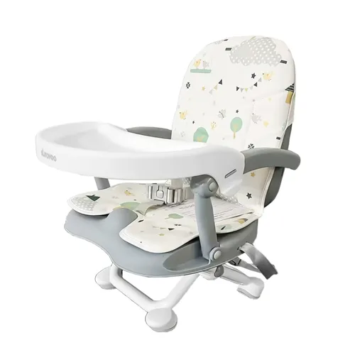 UBRAVOO Asiento elevador para bebé para mesa de comedor con bandeja extraíble y cojín, asiento elevador portátil 3 en 1, silla alta de viaje Treetop