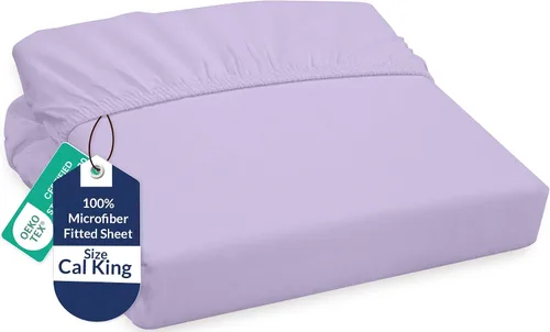 Miniatura 110 de Royale Linens Sábana Bajera King - Microfibra Cepillada Ultra Suave 1800 - Sábanas Inferiores de Lujo Hotelero - Sin Arrugas y Resistente a la Rosa