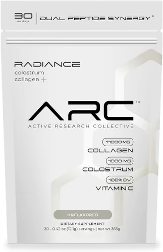Radiance, péptido de colágeno alimentado con pasto y calostro en polvo, apoya la salud intestinal, la digestión, la función inmunológica,