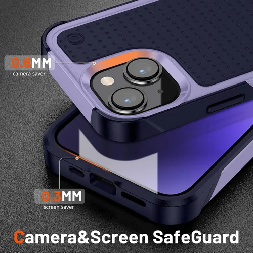 Miniatura 29 de Jeylly Funda para iPhone SE/Funda para iPhone 5S, Exterior de Plástico Duro que Absorbe Golpes + Interior de Silicona de Goma Defensor contra