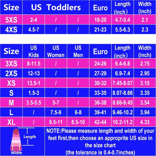 Miniatura 50 de Gugmoy Kids Swim Fins,Comfortable Silicone Flippers for Swimming and Diving,Size Suitable Beginners Kids Girls Boys Adults