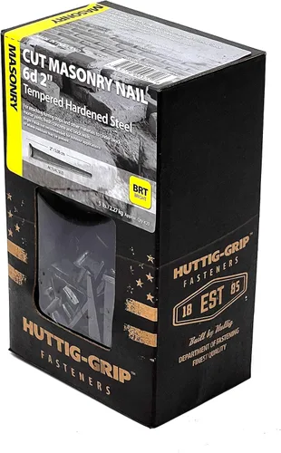 Miniatura 3 de Huttig-Grip - Clavo de mampostería de corte de 2 pulgadas 6d para montaje de tiras de pelaje, paquete de 420 clavos de 5 libras