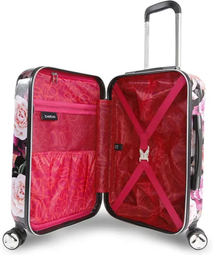 Miniatura 5 de Bebe Marie 21 Hardside Spinner Equipaje Estampado negro floral BE-PC-7121-BKFP