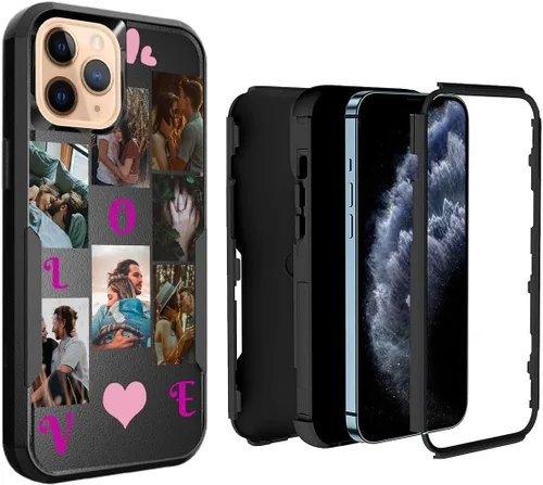 Miniatura 68 de Funda de fotos personalizada para iPhone 11 Apple Phone Plaid Collage - Imagen personalizada para hacer fotos en 3 híbridos gruesos resistentes