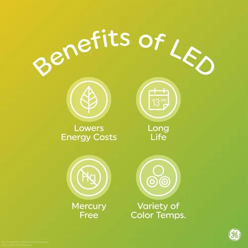 Miniatura 7 de GE Bombillas LED clásicas, 60 W Eqv, luz diurna, ST19 Edison Style 6 unidades (paquete de 4)