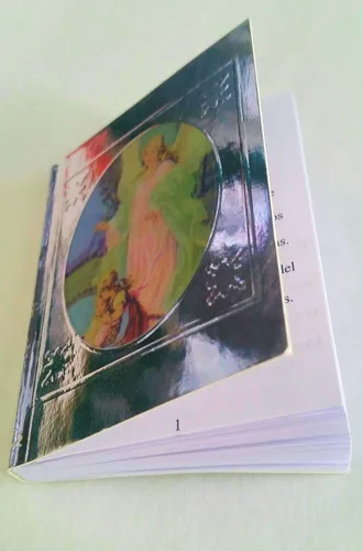 Miniatura 2 de Rosa para niña. Recuerdos de bautizo 12 piezas/libros de oración. -Español- (12) bolsas de organza para recuerdos. (12) mini rosarios. Libro