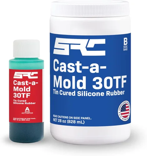 Miniatura 7 de Cast-a-Mold 30TF RTV - Resina epoxi de silicona líquida, 2 partes, kit de fabricación y fundición de moldes de joyería y jabón, ideal para moldura