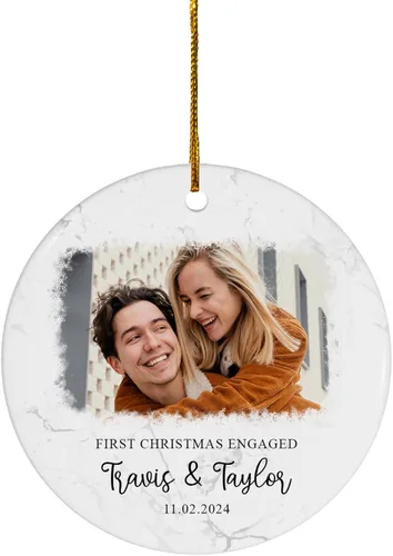 Miniatura 13 de FLOCHIL Adorno personalizado para la primera Navidad del bebé con nombre de foto, adorno personalizado para la primera Navidad, regalos para bebés