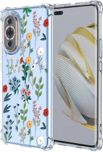 Miniatura 27 de Funda para Huawei Nova Y61 Clear Flower Phone Case Soft TPU a prueba de golpes, antiarañazos, funda protectora para Huawei Nova Y61, flores coloridas