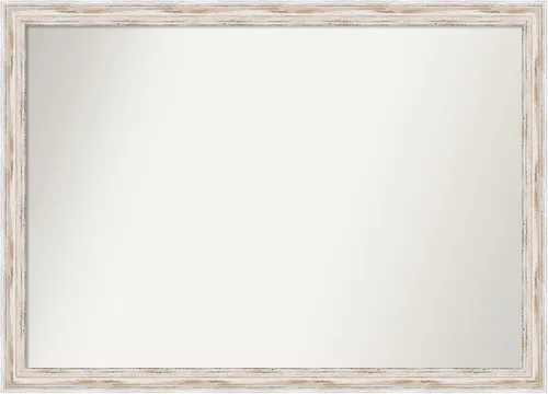 Miniatura 13 de Amanti Art Espejo de baño blanco para sobre el fregadero, 30 x 35 pulgadas, espejo de tocador rectangular estrecho de Eva de oro blanco, marco