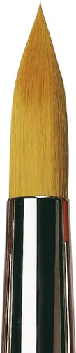 Miniatura 361 de da Vinci Watercolor Series 5580 CosmoTop Spin Pincel de Pintura, Redondo Sintético con Mango Rojo