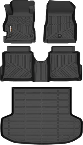 Miniatura 40 de Alfombrillas y forro de carga para Jeep Grand Cherokee L 2021-2025 (solo para 6 plazas sin consola central), alfombrillas de automóvil TPE para todo