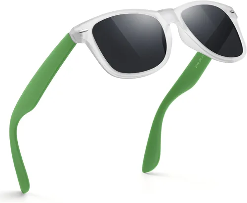 Miniatura 42 de FEIDUSUN Lentes de sol polarizados para hombre y mujer, lentes de sol retro negros para conducir, pescar, protección UV