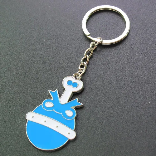 Miniatura 2 de Llavero de sonajero para baby boy shower, color azul, 12 unidades, regalo de fiesta de cumpleaños para invitado/sonaja llavero decoración de mesa