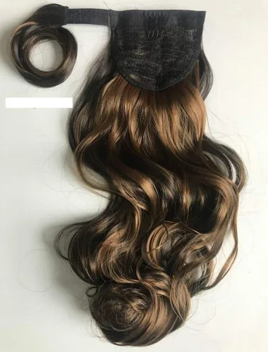 Miniatura 8 de SHOWTIME Extensiones de cola de caballo onduladas con clip de garra de 14 pulgadas, color rubio platino claro decolorado #613, fibra resistente al