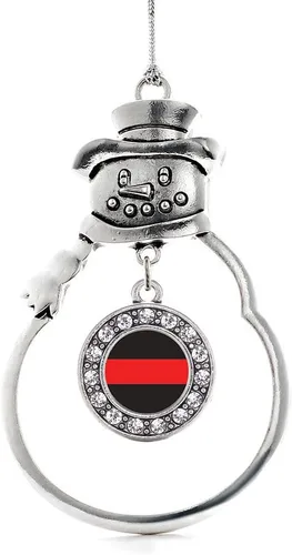 Miniatura 253 de Inspired Silver - Roller Queen - Adorno de Navidad plateado - Adorno circular para árbol de Navidad con circonita cúbica - Decoración colgante