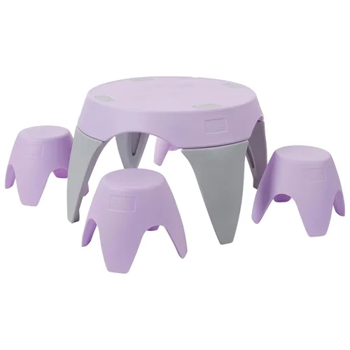 Miniatura 14 de ECR4Kids Ayana - Juego de mesa y taburete, mesa y sillas para niños al aire libre, azul cian/aguamarina, 5 piezas cian/aqua