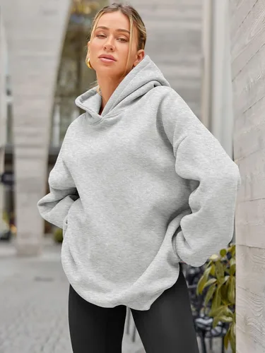 Miniatura 3 de EFAN Sudaderas con capucha de gran tamaño para mujer, sudaderas de forro polar con capucha, suéteres casuales y cómodos, ropa de moda de otoño 2023