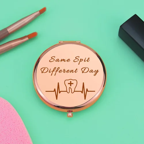 Miniatura 5 de Regalos de dentista para mujeres, regalo de higienista dental, espejo de maquillaje compacto para estudiantes dentales, asistente dental, regalo