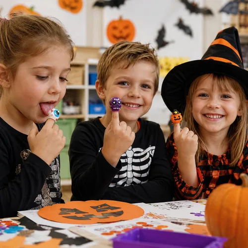 Miniatura 6 de Fruidles 12 anillos de dulces de Halloween, caramelos duros, envueltos individualmente (paquete de 12)