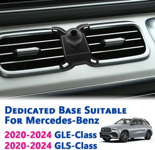 Miniatura 2 de Soporte de teléfono para automóvil Mercedes Benz Clase GLE 2020-2024 y Clase GLS 2020-2024 [compatible con funda gruesa] Soporte de teléfono