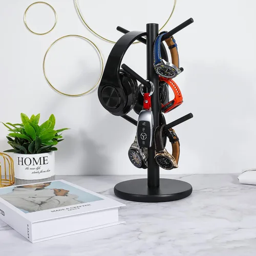 Miniatura 4 de MyLifeUNIT Soporte para Tazas, Soporte para Tazas de Café con 6 Ganchos (Negro) MyLifeUNIT