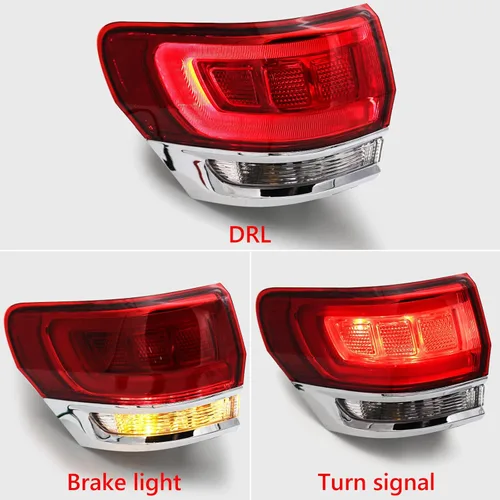 Miniatura 4 de Huray Luz Trasera Exterior Izquierda Compatible con Jeep Grand Cherokee 2014-2021 Luz Trasera del Conductor Ensamblaje de Repuesto Accesorio LH