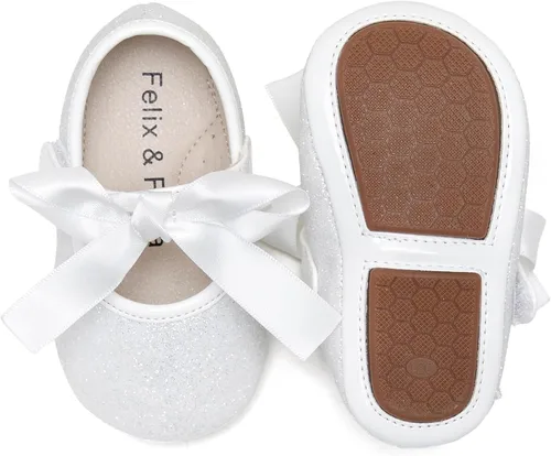 Miniatura 44 de Felix & Flora Zapatos de bebé de suela suave - Zapatos de bebé para caminar, mocasines, suela de goma, zapatos de cuna