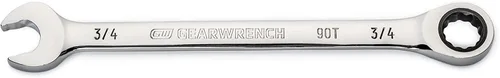 Miniatura 10 de GEARWRENCH Llave combinada de trinquete de 12 puntos con arco oscilante de 4 grados de 1/2" - 86945 (paquete de 2)