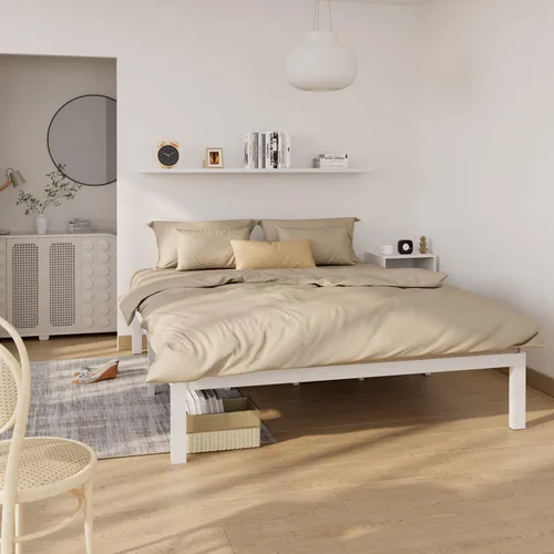 Miniatura 24 de Marco de cama de bambú tamaño completo con plataforma de madera sólida estable con listones antideslizantes, soporte para cama alta, no necesita
