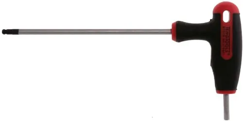 Miniatura 5 de Teng Tools Llave hexagonal métrica con mango en T de extremo de bola de 0.079 in - 510502, plata