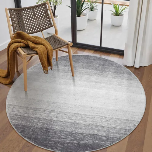 Miniatura 33 de Wonnitar Alfombra rosa lavable de 2 x 6 pies, moderna alfombra de pasillo de baño en degradé, contemporáneo, antideslizante, alfombra degradada