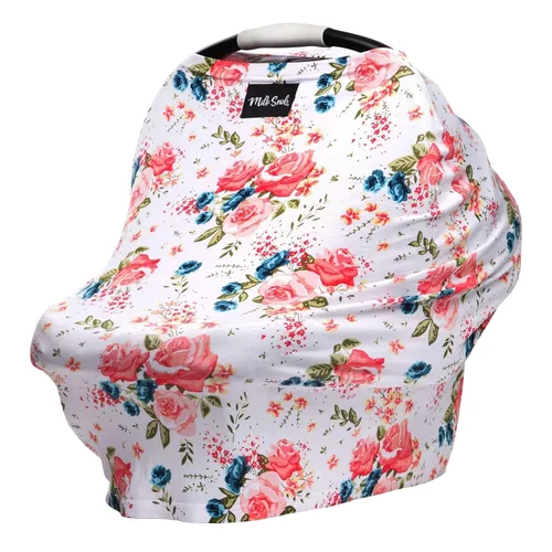 Miniatura 7 de Milk Snob Funda Original 5 en 1 – Funda de Lactancia para Lactancia Materna – Toldo para Asiento de Carro de Bebé y Cochecito – Diseño Esencial Todo