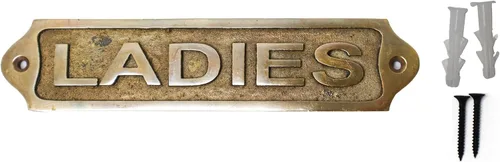 Miniatura 25 de Placa de puerta de latón Sam Star Acabado antiguo Fácil instalación DIY Mejor placa decorativa para el hogar, hombres, mujeres, oficina